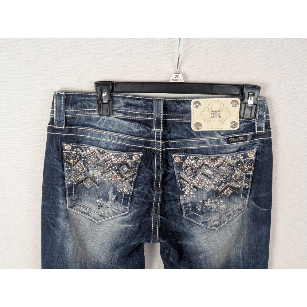 Miss Me Signature Boot Jeans JE8228BL Women's Size 28 - Picture 11 of 13